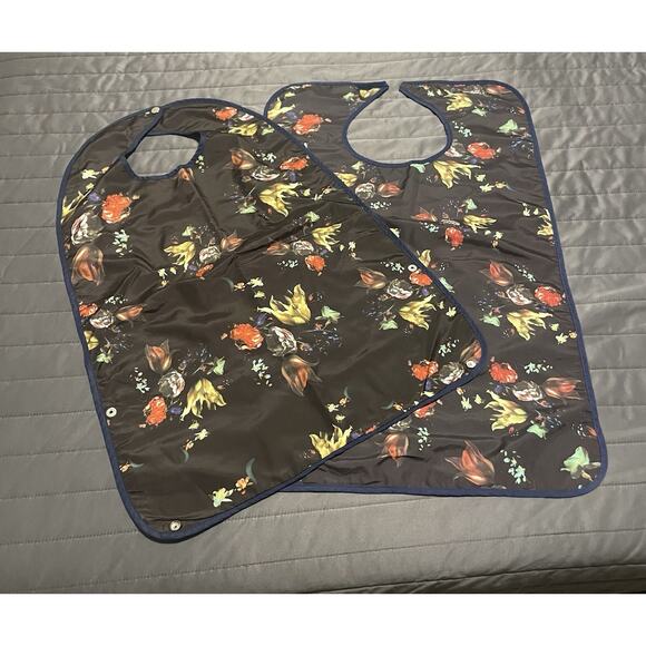 Self Aiding Accessories - 2 Self Aiding Adult Waterproof Bib Clothing Protectors Elderly Special Needs